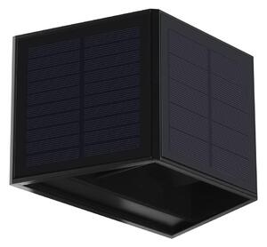 LED Solarna stenska svetilka WINGS LED/2W/3,2V 3000K IP54 črna