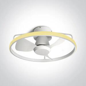 BIJELI STROPNI VENTILATOR S LED SVJETILJKOM 20W 28W CCT IP20 230V DM6300A/W/V