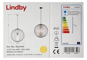 Lindby - Lestenec na vrvici KORIKO 1xE27/60W/230V