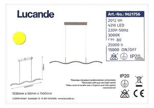 Lucande - LED Zatemnitveni lestenec na vrvici BRAMA LED/42W/230V