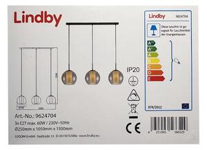 Lindby - Lestenec na vrvici YELA 3xE27/60W/230V