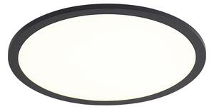 Pametna LED plošča črna 40 cm vklj. LED zatemnitev do tople z daljinskim upravljalnikom - Knob