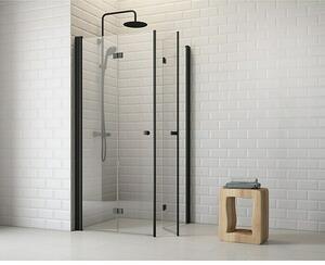 BAUHAUS Kotni tuš Light Bifold (90 x 90 x 190 cm, Prevlečena, Črne barve, Debelina stekla: 5 mm) productname.garantie.plussign BAUHAUS garancija 2 let