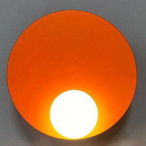 Stenska svetilka Afrodita, oranžna, Ø 33 cm, kovina, G9