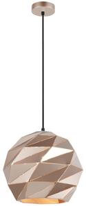 ITALUX PND-2424-1L-GD -Lestenec na vrvici PALERMO 1xE27/40W/230V pr. 32 cm Rosegold