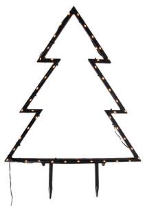 Božični reflektor drevo črno 54cm vklj. LED IP44 - Kas