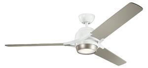 Kichler KLF-ZEUS-60-WHT-LED Zatemnitveni stropni ventilator ZEUS LED/10W/230V + Daljinski upravljalnik