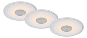 Briloner - SET 3x LED Kopalniška vgradna svetilka LED/6W/230V IP44 krom