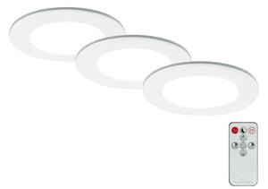 Briloner - SET 3x LED Kopalniška vgradna svetilka LED/4,8W/230V IP44 + Daljinski upravljalnik