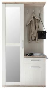Garderobe "Romance" , bela, barve hrasta