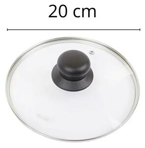 Steklena pokrovka 20 cm Ibili
