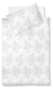 POSTELJNINA OPAL 140/200 cm damast bela