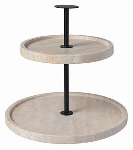 ETAŽER Manufacture Travertine 24,5/22,5 cm