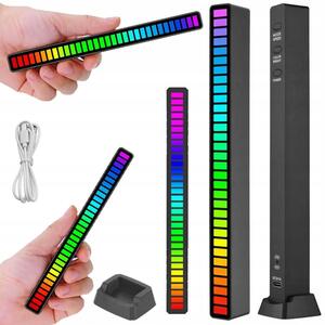 LED RGB dekorativni stolpec USB glasbeno delovanje 18cm