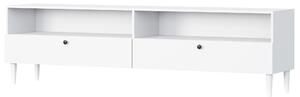 TV omarica s polico in omaricami DULLUM 200x58 cm, bela