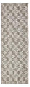Zelen pralen tekač iz mešanice bombaža 80x230 cm Muted Checkerboard – Flair Rugs