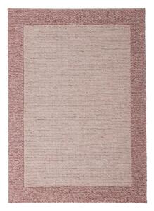 Svetlo rožnata ročno tkana preproga iz mešanice volne 120x170 cm Rue – Flair Rugs