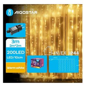 Aigostar - LED Zunanja božična veriga 200xLED/8 funkcij 5x2m IP44 topla bela