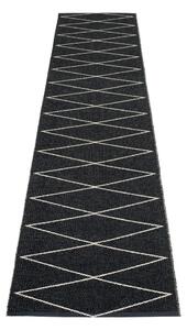 Črn zunanji in notranji tekač 70x320 cm Max Black – Pappelina