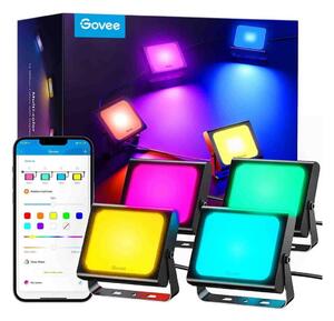 Govee - SET 4x Reflektorji zunanji SMART LED luči Wi-Fi IP66