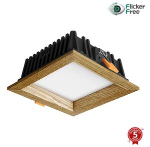 APLED - LED Svetilka SQUARE WOODLINE LED/6W/230V 3000K 12x12 cm hrast trden les