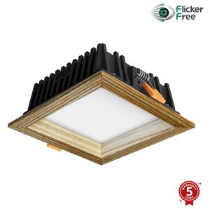 APLED - LED Svetilka SQUARE WOODLINE LED/6W/230V 4000K 12x12 cm pepel trden les