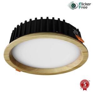 APLED-LED Svetilka RONDO WOODLINE LED/12W/230V 4000K pr. 20 cm bor trden les