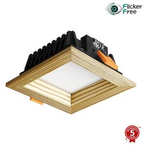 APLED -LED Svetilka SQUARE WOODLINE LED/6W/230V 3000K 12x12 cm bor trden les