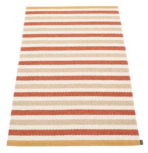 Opečnato oranžna/kremno bela notranja in zunanja preproga 70x120 cm Teo Brick – Pappelina