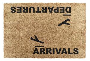 Predpražnik iz kokosovih vlaken 40x60 cm Arrivals and Departures – Artsy Doormats