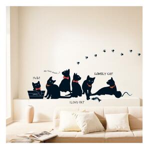 Ambiance Cats with Bowties set stenskih nalepk