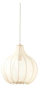 Bež viseča svetilka s tekstilnim senčilom ø 39 cm Elati – Light & Living