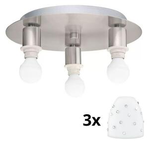 Eglo - LED Stropna svetilka MY CHOICE 3xE14/4W/230V krom/bela