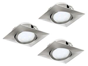 Eglo 78758 - SET 3x LED Vgradna svetilka PINEDA LED/6W/230V