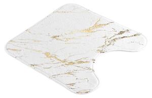 Kopalniška preproga v beli in zlati barvi 45x45 cm Aquamarbre – douceur d'intérieur