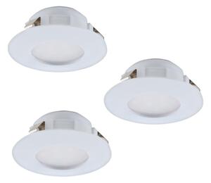 Eglo 95807 - KOMPLET 3x LED Vgradna svetilka PINEDA 1xLED/6W/230V