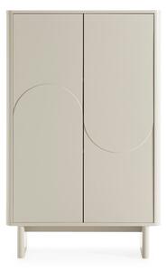 Kremno bela omarica 80x130x40 cm Solei – MOME
