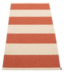 Opečnato oranžen/kremno bel zunanji in notranji tekač 70x150 cm Bob Brick – Pappelina