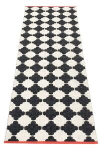 Črno-bel zunanji in notranji tekač 70x225 cm Marre Black Coral – Pappelina