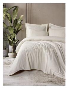 Bež enojna posteljnina iz renforce bombaža 140x200 cm Checkered – Mila Home Luxury