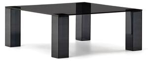 Temno siva steklena mizica 85x85 cm Adularia – Kave Home