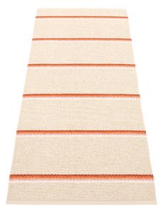 Opečnato oranžen/kremno bel zunanji in notranji tekač 70x180 cm Olle Brick Cream – Pappelina
