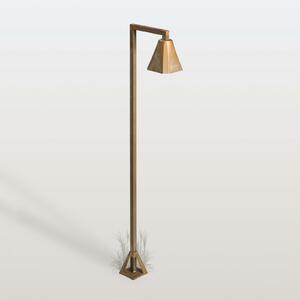 Moretti Luce LED-svetilka za pot Silva Frame, 100 x 19 cm, starinsko medenina, Bronasta / starinska medenina, Medenina, Podeželska hiša / Rustikalna