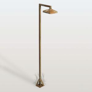 Moretti Luce LED-potna svetilka Aura Frame, 100 x 19,5 cm, starinsko medenina, Bronasta / starinska medenina, Medenina, Podeželska hiša / Rustikalna