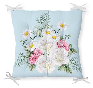 Sedežna blazina iz mešanice bombaža Minimalist Cushion Covers Spring Flowers, 40 x 40 cm