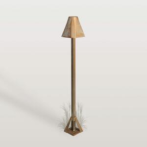 Moretti Luce LED-svetilka za podnožje Silva Frame, višina 50 cm, starinsko medenina, Bronasta / starinska medenina, Medenina, Podeželska hiša / Rustikalna