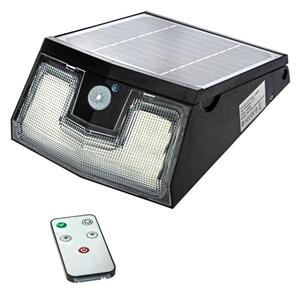 LED Solarna stenska svetilka s senzorjem TRANSFORMER LED/7W/3,7V IP65 + Daljinski upravljalnik