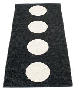 Črno-bel zunanji in notranji tekač 70x150 cm Vera Black – Pappelina