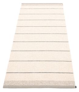 Svetlo siv/kremno bel zunanji in notranji tekač 85x200 cm Belle Warm Grey – Pappelina