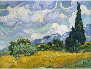 Reprodukcija slike Vincent van Gogh - Wheat Field with Cypresses, 60 x 45 cm